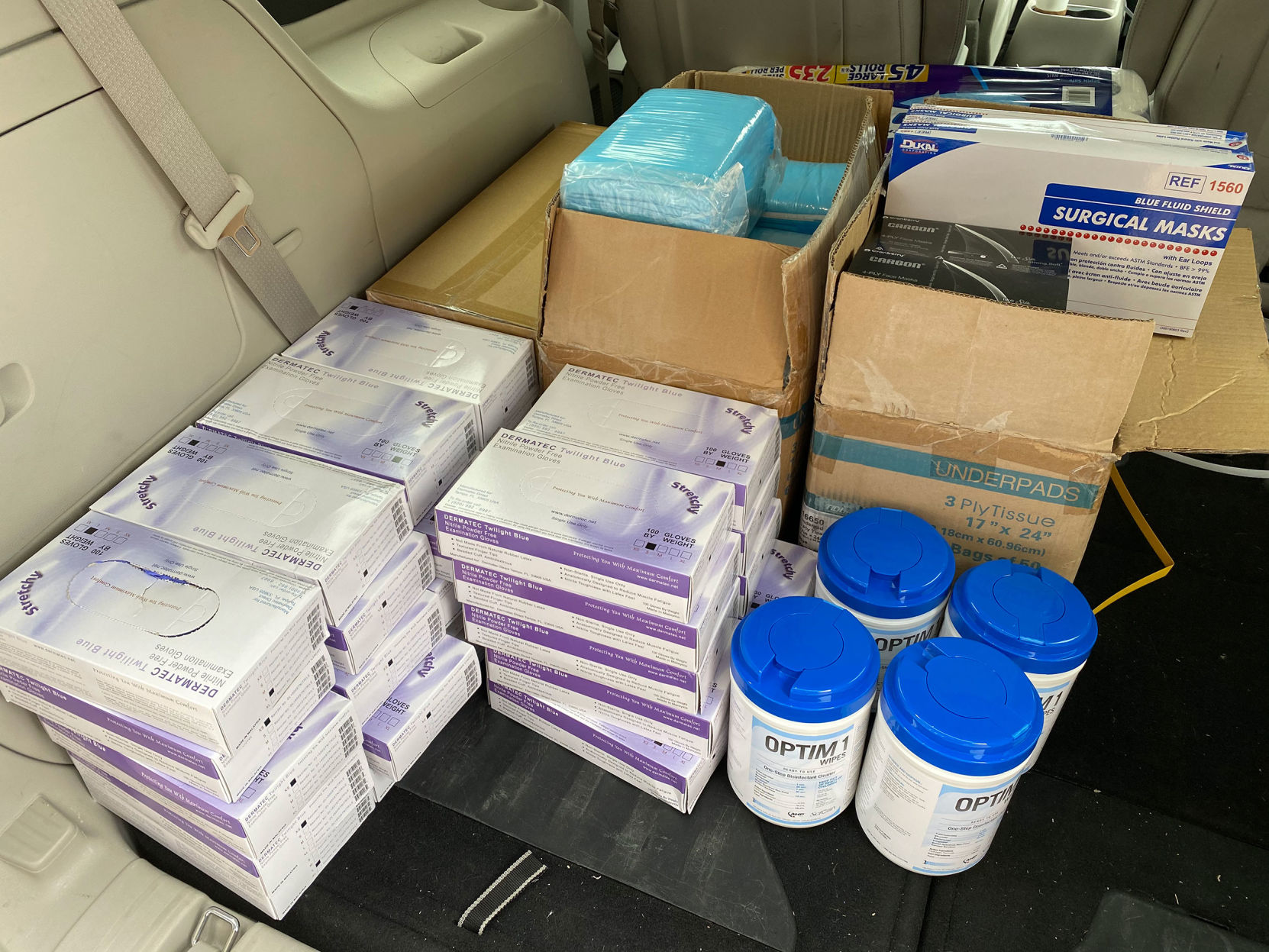 Tattoo artists donating supplies